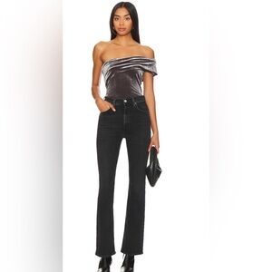 AGOLDE Nico Black High Rise Slim Boot stretch jeans in Hotline Sz 28